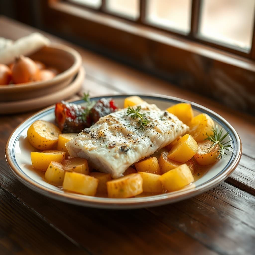 Bacalao al Horno con Patatas