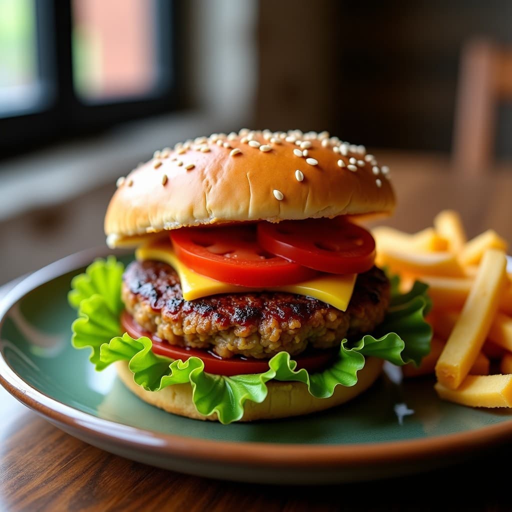 Hamburguesa de Alubias Rojas, Quinoa y Remolacha