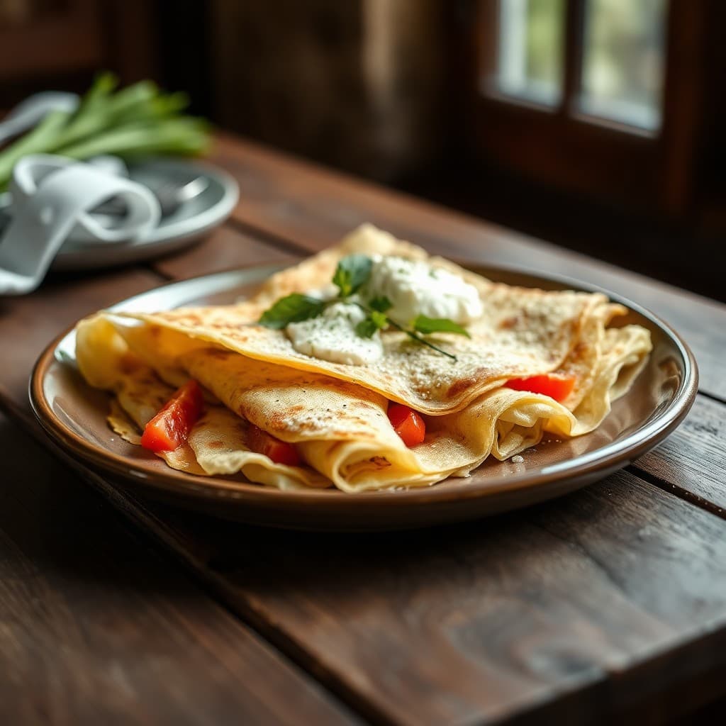 Crepes de Espinacas y Ricotta