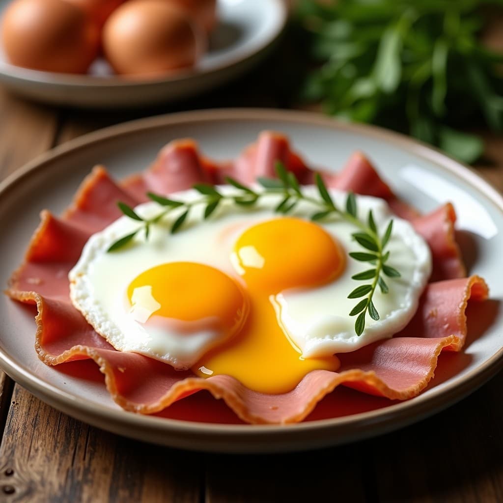 Huevos Rotos con Jamón