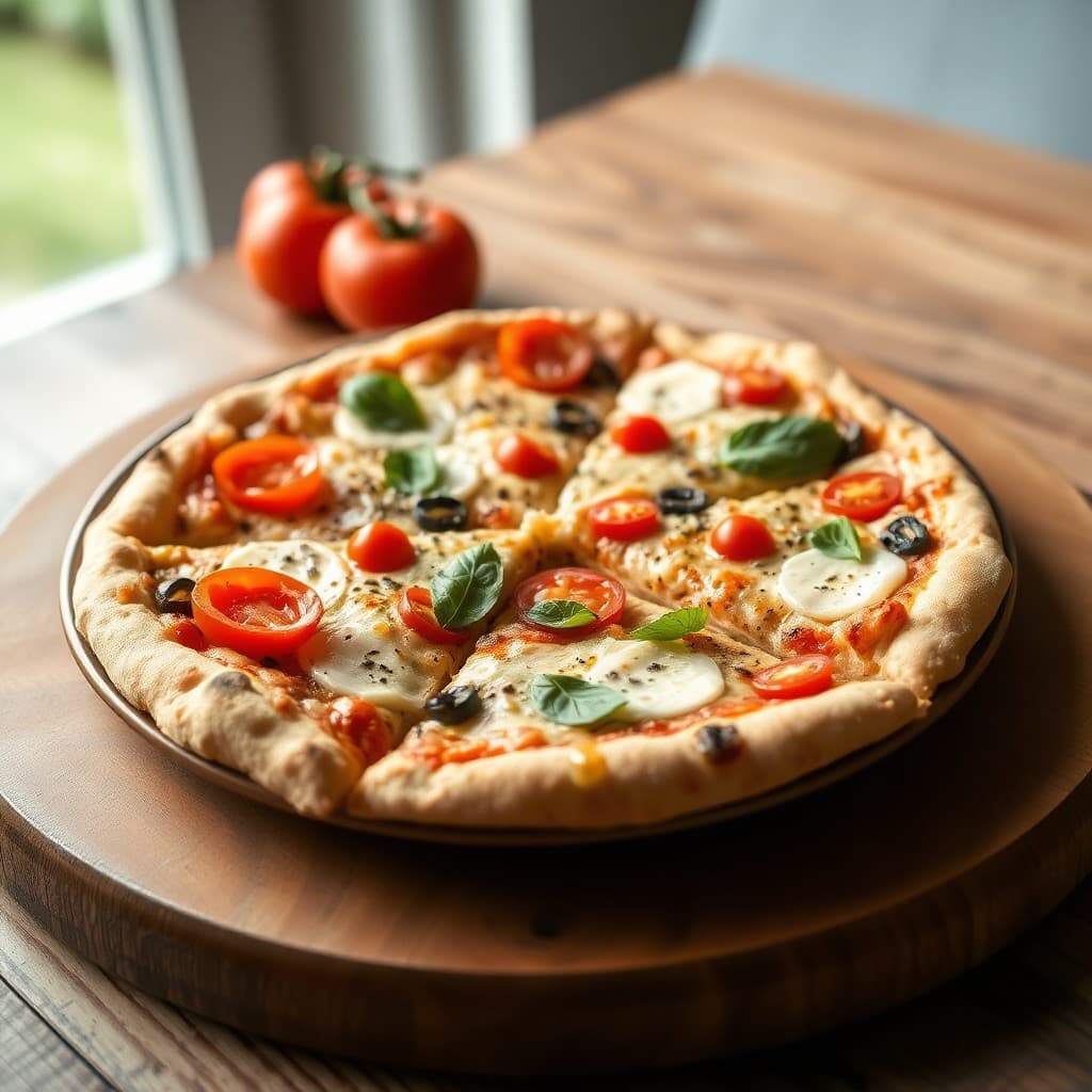 Pizza con Base de Quinoa (Sin Gluten)