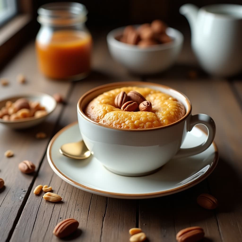 Mug Cake de Avena, Plátano y Nueces