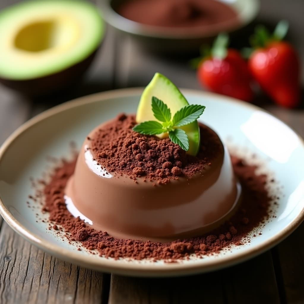 Mousse de Chocolate con Aguacate y Cacao Puro