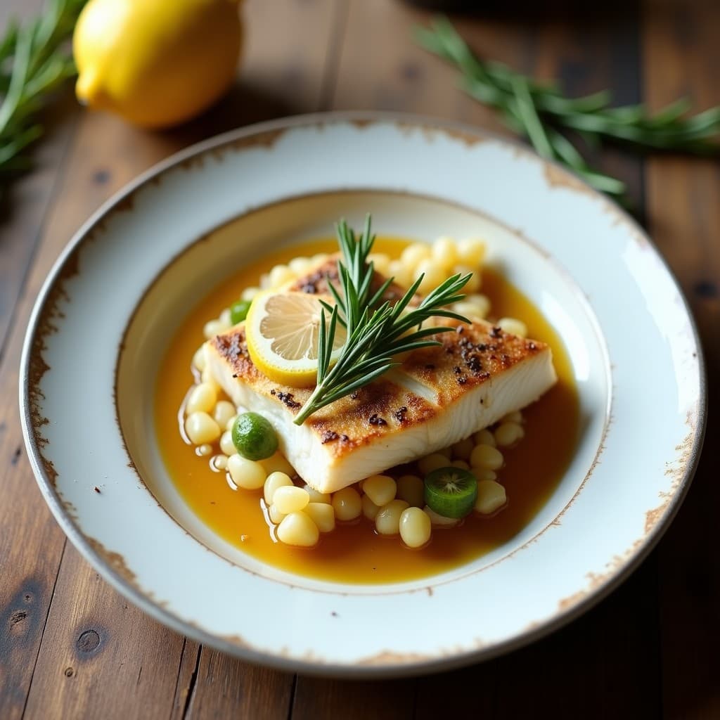 Dorada al Horno con Limón y Romero