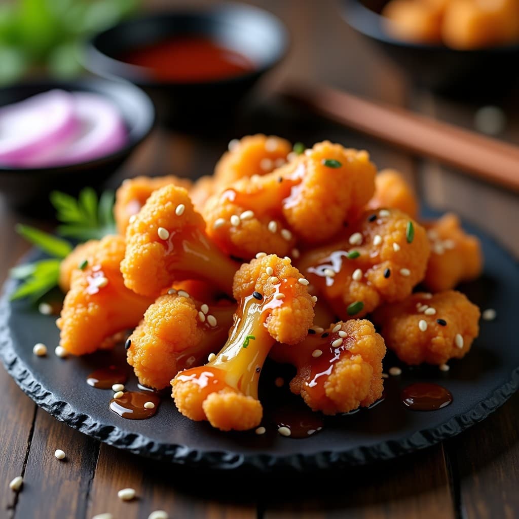 Alitas de Coliflor con Salsa Teriyaki y Sésamo: Receta Japonesa en Airfryer Sin Aceite