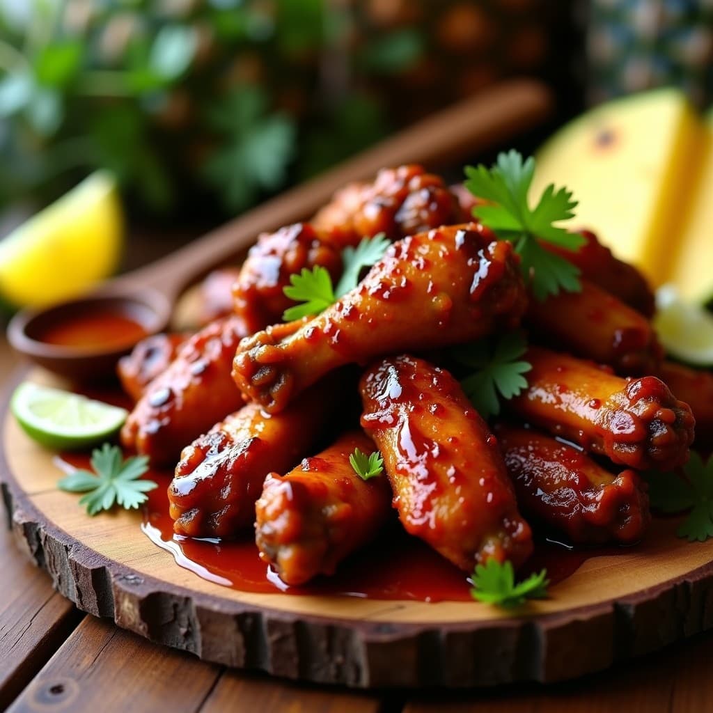 Alitas de Pollo al BBQ con Especias de Jamaica: Receta Caribeña en Airfryer Sin Aceite