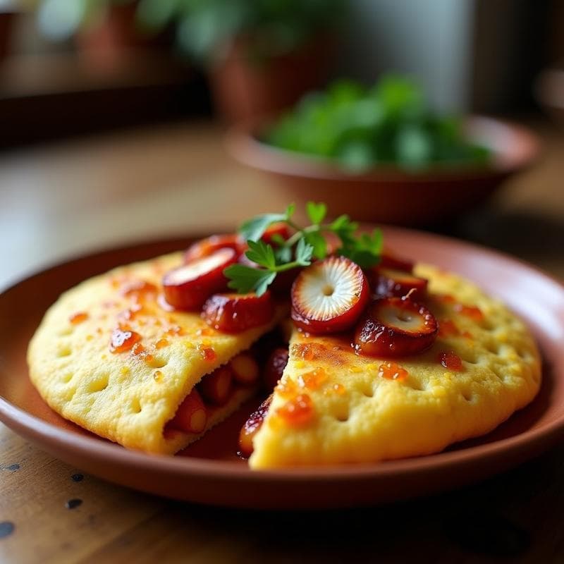 Arepa de Harina de Yuca con Relleno de Pulpo a la Gallega: Receta Venezolana-Española