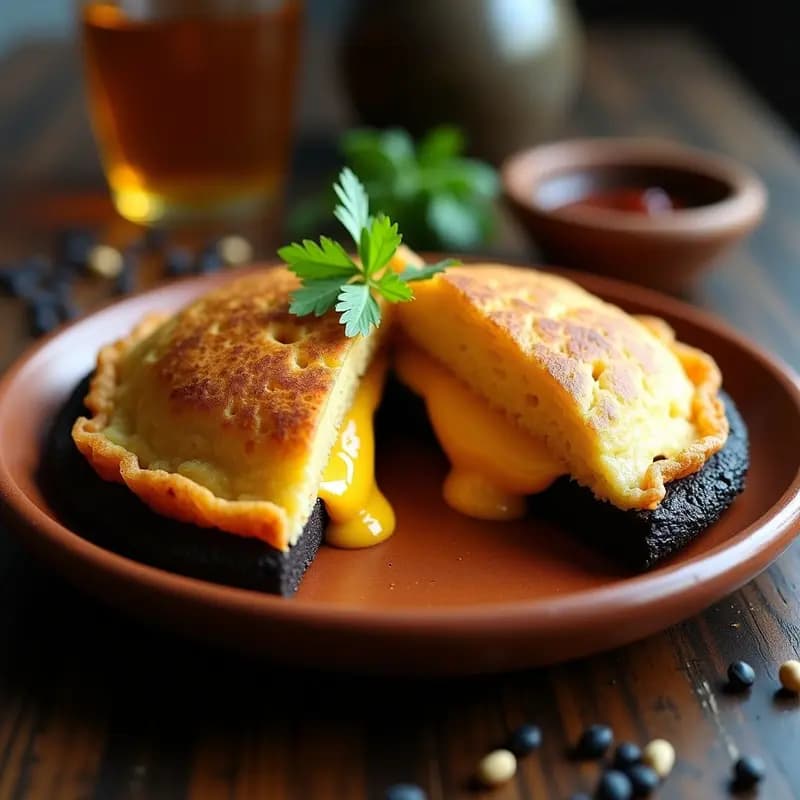 Arepa de Maíz Negro y Queso Vegano: Receta Colombiana Sin Lactosa y Crujiente