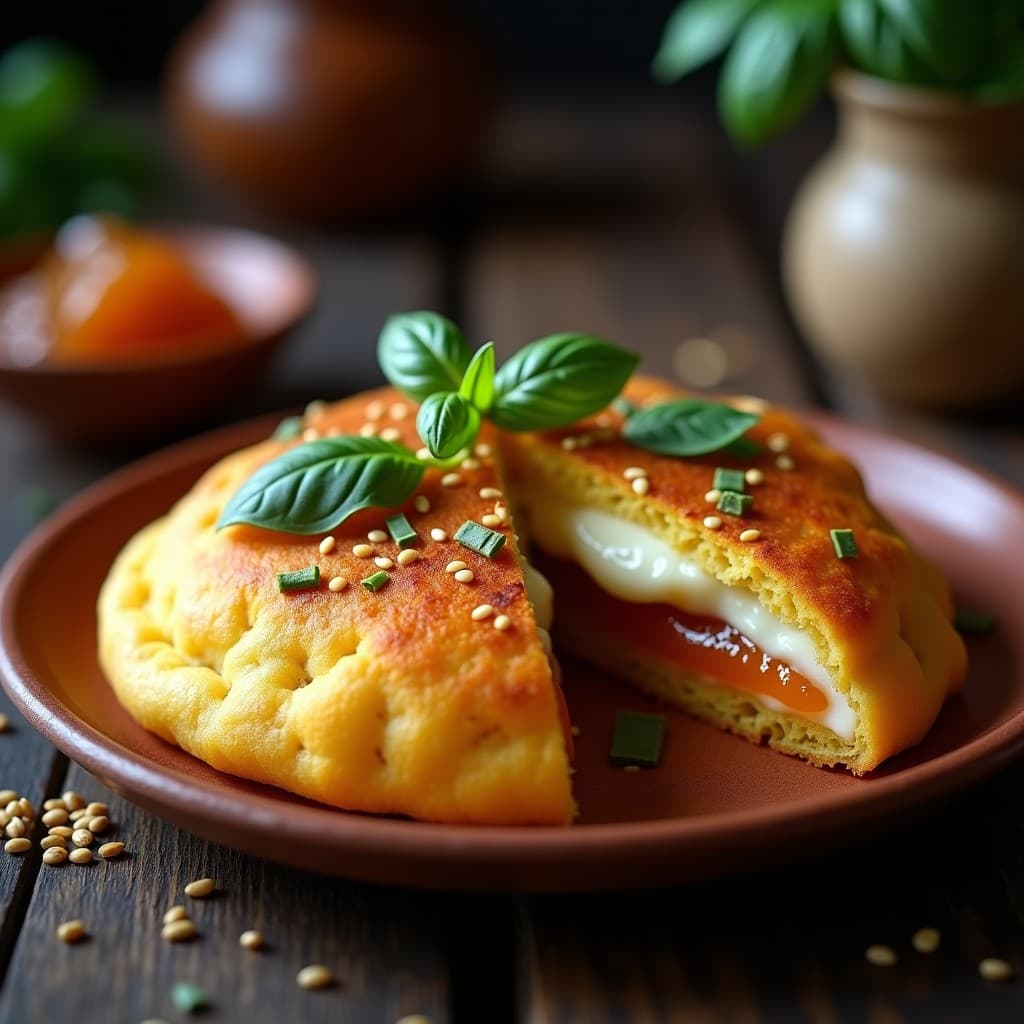  Arepas de Maíz Fermentado con Queso de Búfala y Mermelada de Higo: Receta Venezolana Gourmet