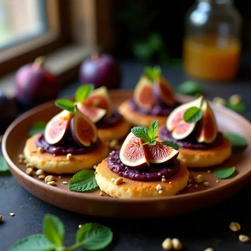 Arepas de Maíz Morado Rellenas de Queso de Cabra y Higo: Receta Colombiana-Venezolana Gourmet