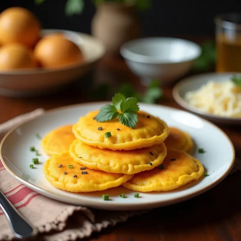 Arepas de Maíz Tierno con Queso Guayanes: Desayuno Venezuelano en Airfryer