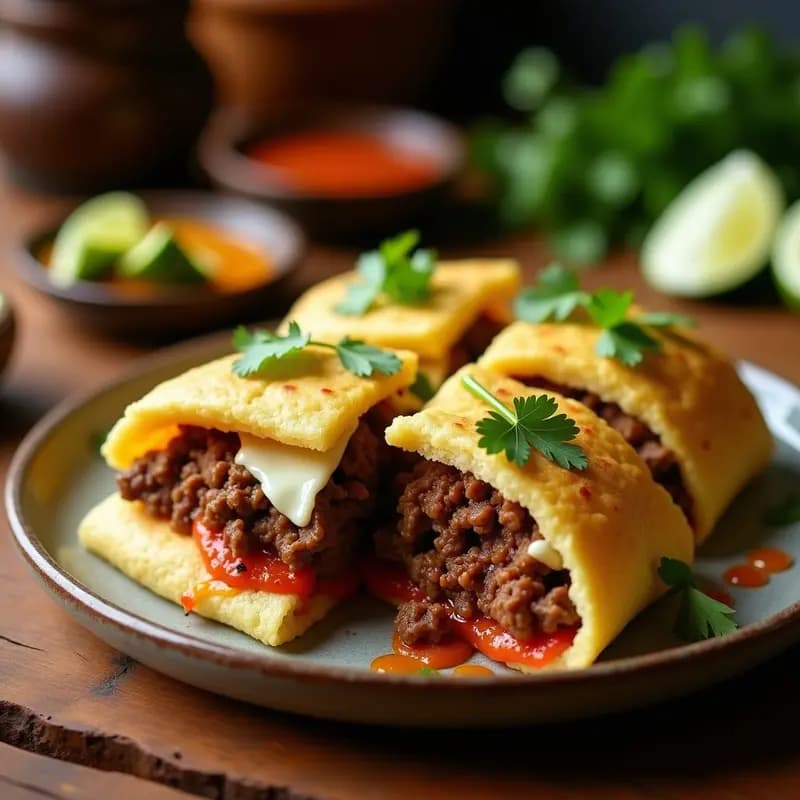 Arepas Rellenas de Pabello Venezuelanas: Carne Mechada, Queso y Aguacate