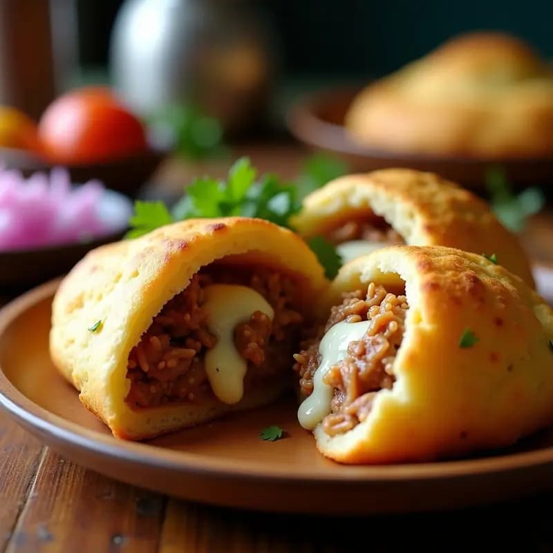 Arepas Rellenas de Pulled Pork y Queso Azul: Receta Venezolana Gourmet en Slow Cooker