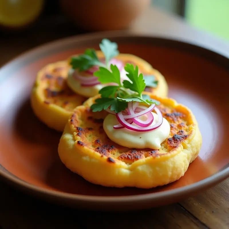 Arepas de Yuca y Plátano Macho con Queso de Anacardos: Desayuno Colombiano-Venezolano Sin Gluten