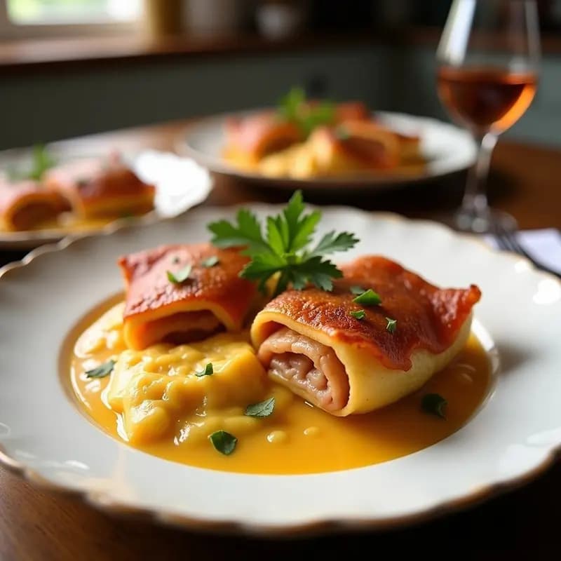 Aros de Cebolla Rellenos de Queso Cream Cheese y Jamón: Crujientes por Fuera, Cremosos por Dentro