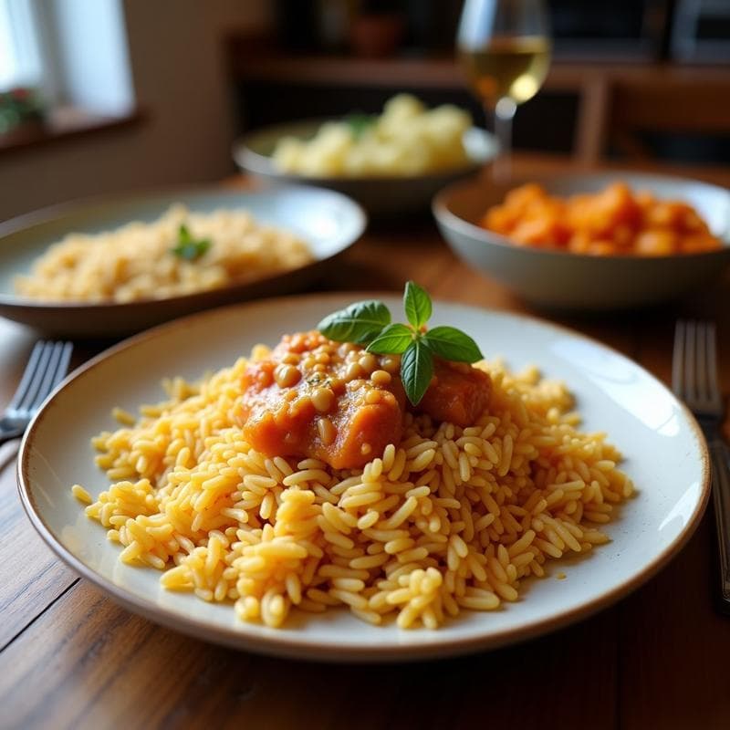 Arroz frito tailandés con tofu y cacahuetes: Receta en Airfryer Sin Aceite y Vegana