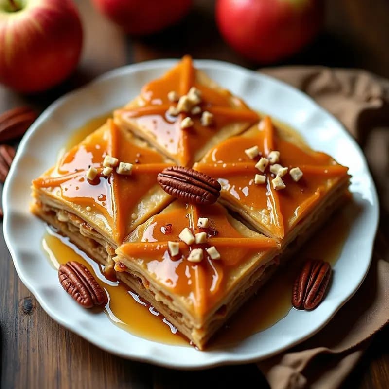 Baklava de Manzana y Nuevo de Castaña: Postre Turco Sin Azúcar y Sin Gluten