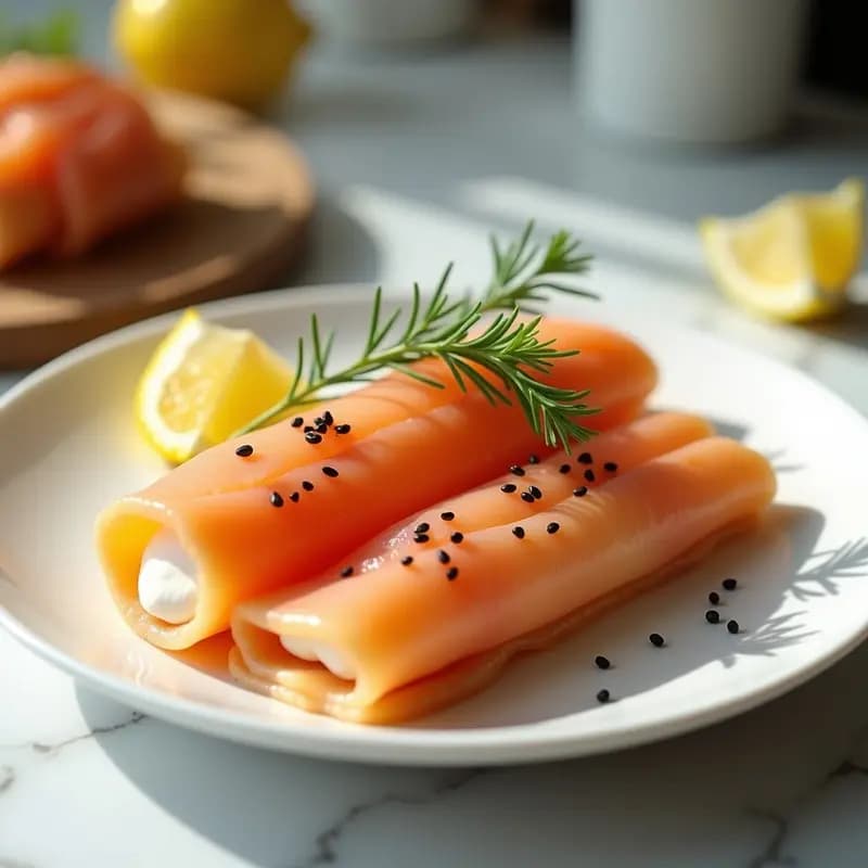 Ballontines de Salmón Ahumado y Queso Crema: Entrante Francés para Tupper