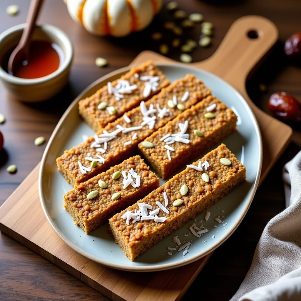 Barritas Energéticas de Semillas de Calabaza y Sírope de Arce: Snack Vegano y Sin Azúcar