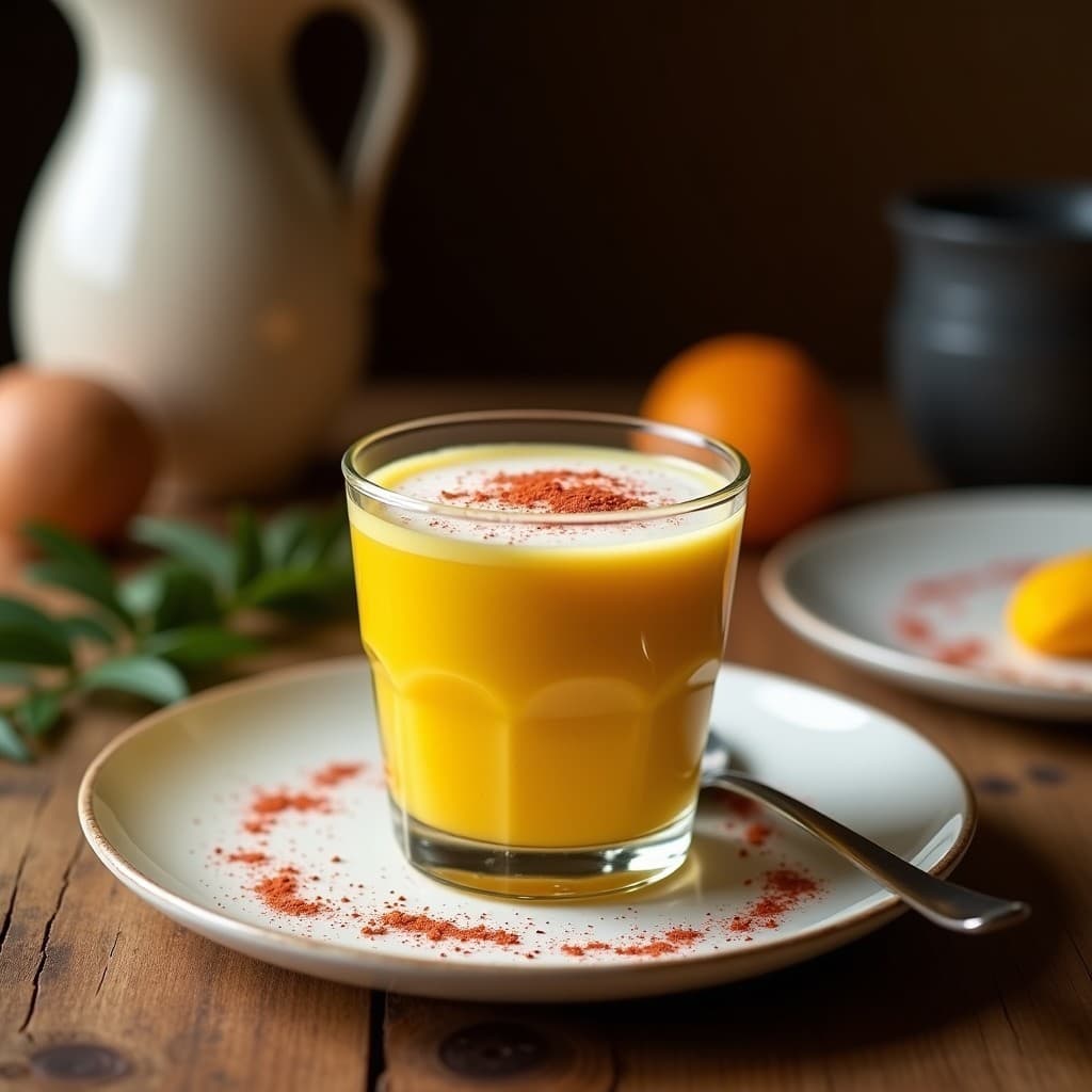 Batido de Cúrcuma y Pimienta Rosa con Espuma de Coco: Bebida Antiinflamatoria en Thermomix