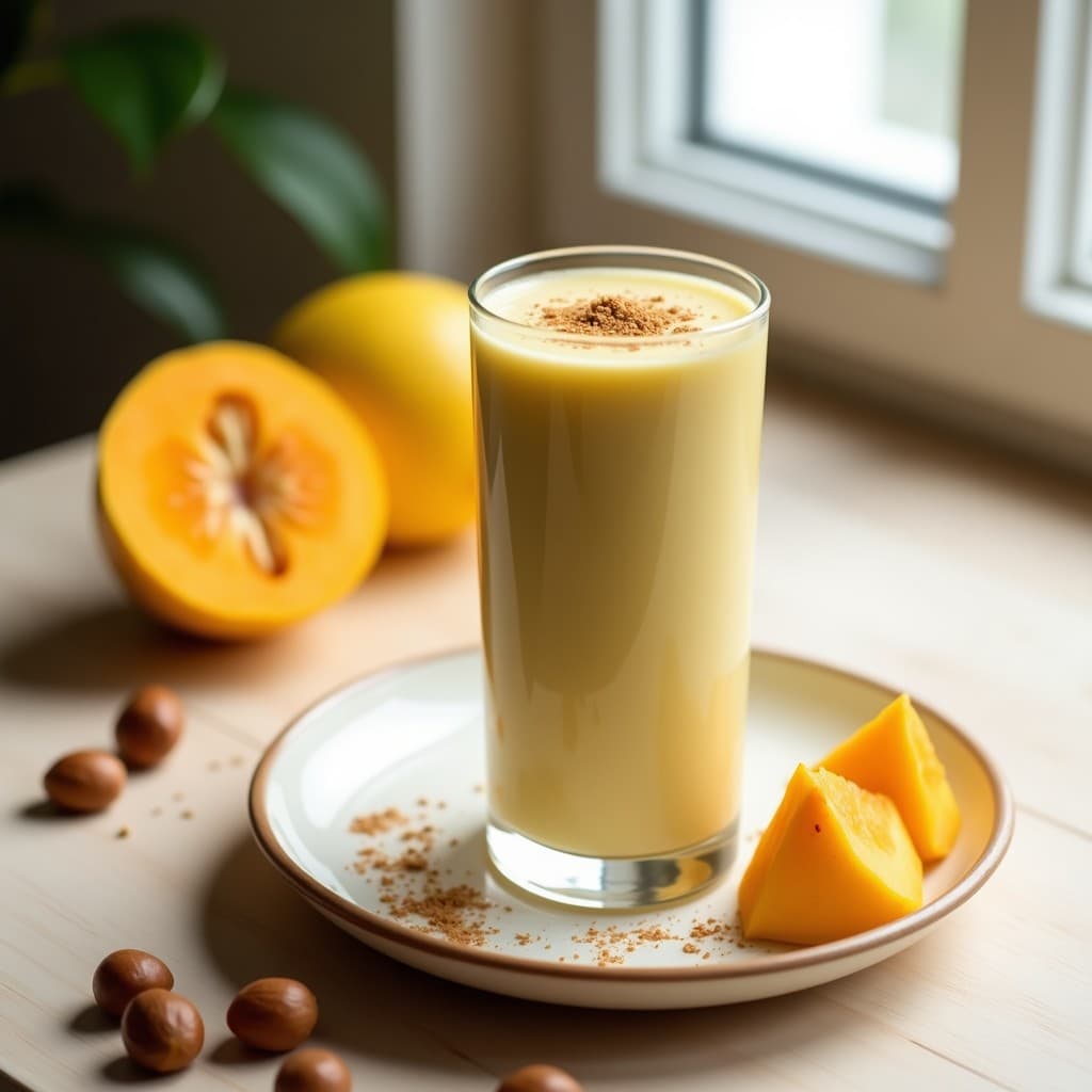 Batido de Granadilla y Leche de Avellanas: Bebida Tropical Vegana y alta en Fibra