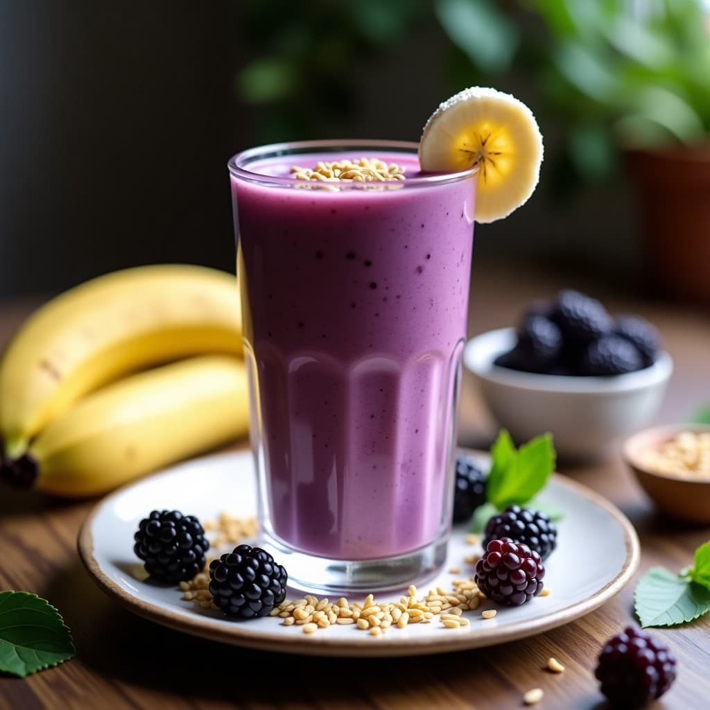 Batido de Moras de los Andes y Yogur de Soja: Bebida Colombiana Alta en Antioxidantes