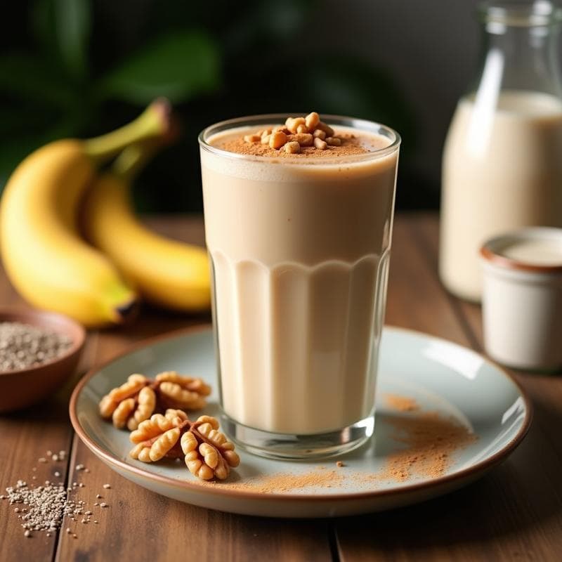 Batido de Pálida de Trigo Sarraceno con Leche de Avena y Canela: Desayuno Sin Gluten y Energético