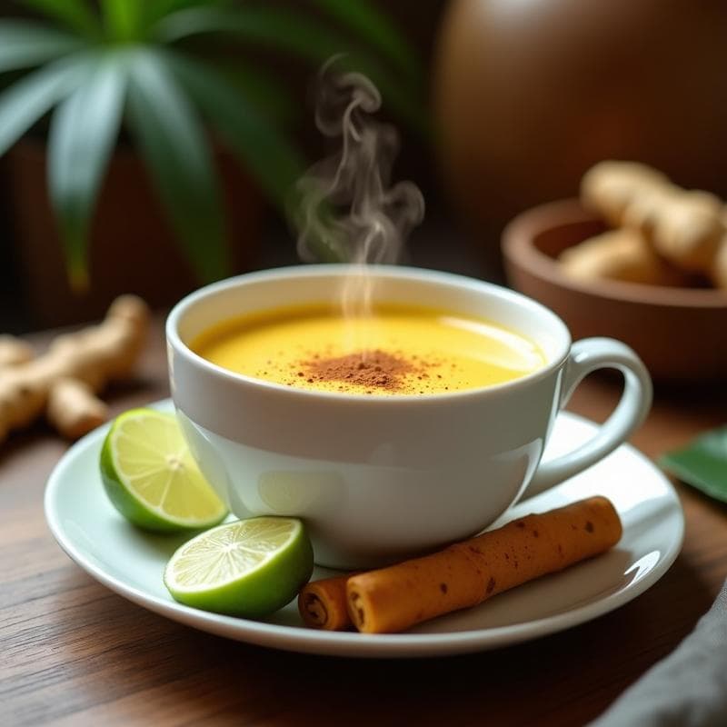 Bebida de Avena y Cúrcuma con Jengibre Fresco: Golden Milk Colombiano para Inmunidad y Energía