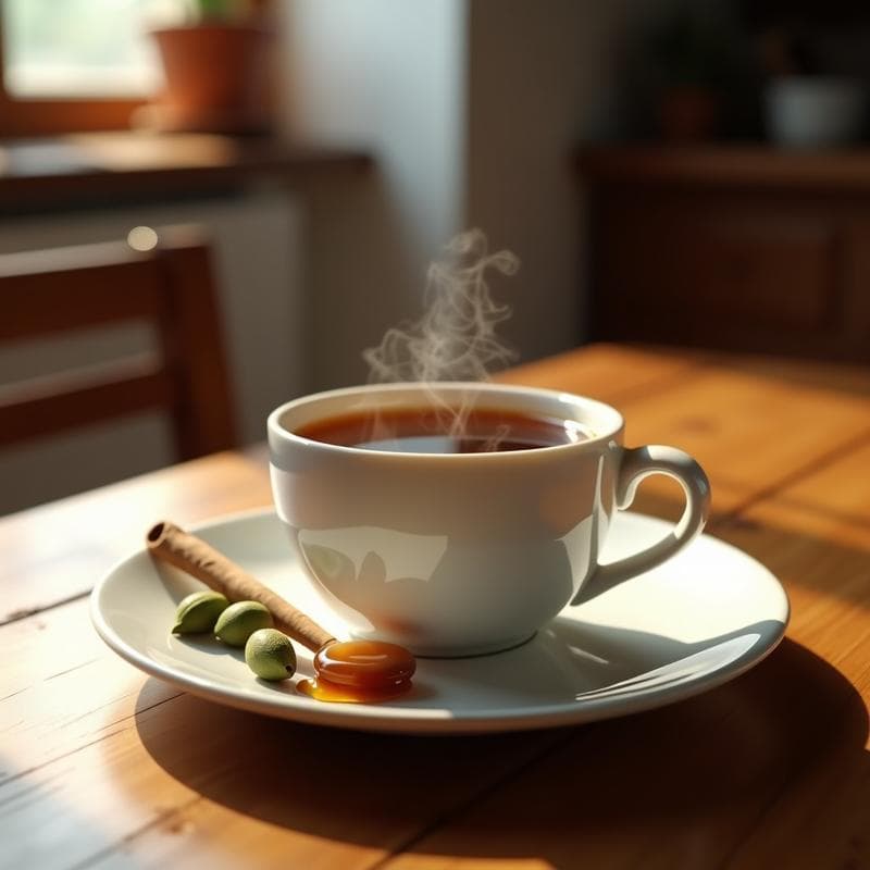 Bebida de Café de Achicoria y Cardamomo: Infusión energética Sin Cafeína