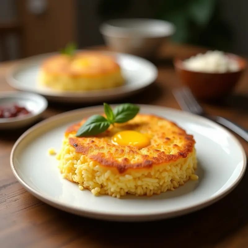 Bibingka de Harina de Rice y Huevo con Queso Edam: Postre Filipino en Thermomix