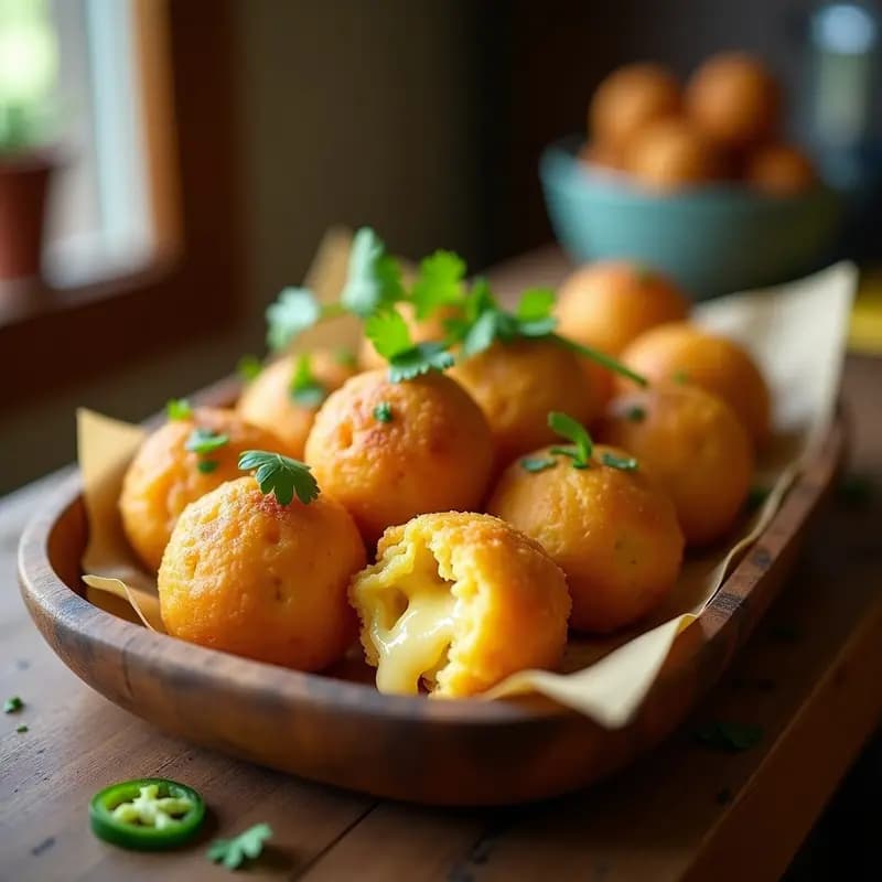Bobs de Maíz con Pull Apart Cheese y Jalapeños: Aperitivo Mexicano en Airfryer