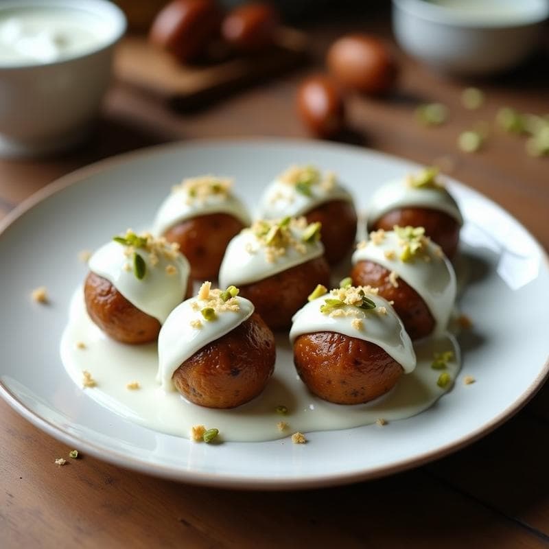 Bolitas de dátiles y pistacho con cobertura de yogur griego: Postre saludable sin horno