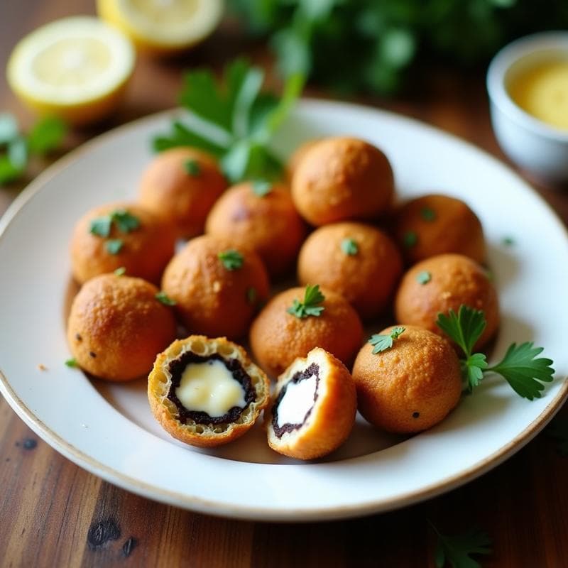 Bolitas de Massa de Feijão Preto y Queso Minas: Snack Brasileiro Sin Harina y Alta en Proteína