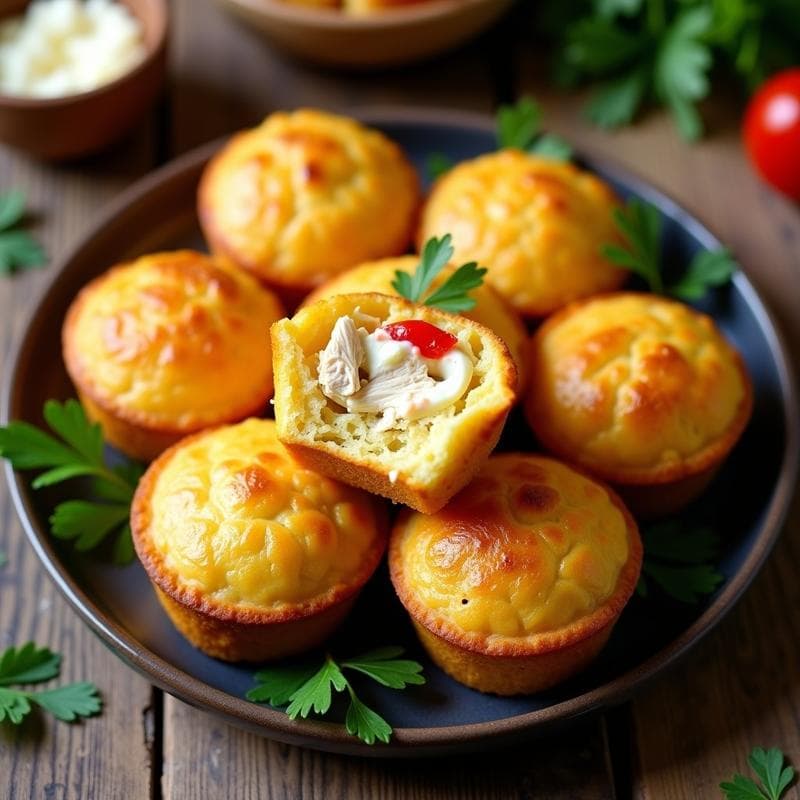 Bollo de Maíz Relleno de Pollo y Queso Crema: Receta Argentina de Tupper en 25 Minutos
