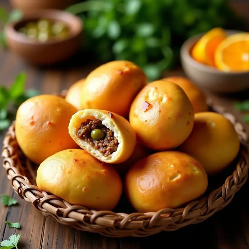 Bollos de Maíz Rellenos de Carne de Res y Aceitunas: Receta Dominicana en Airfryer