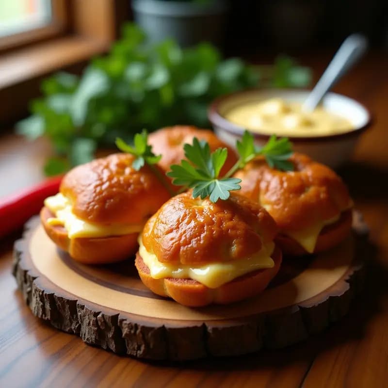 Bollos de Pan de Yuca con Queso y Chorizo: Aperitivo Paraguayo en Airfryer