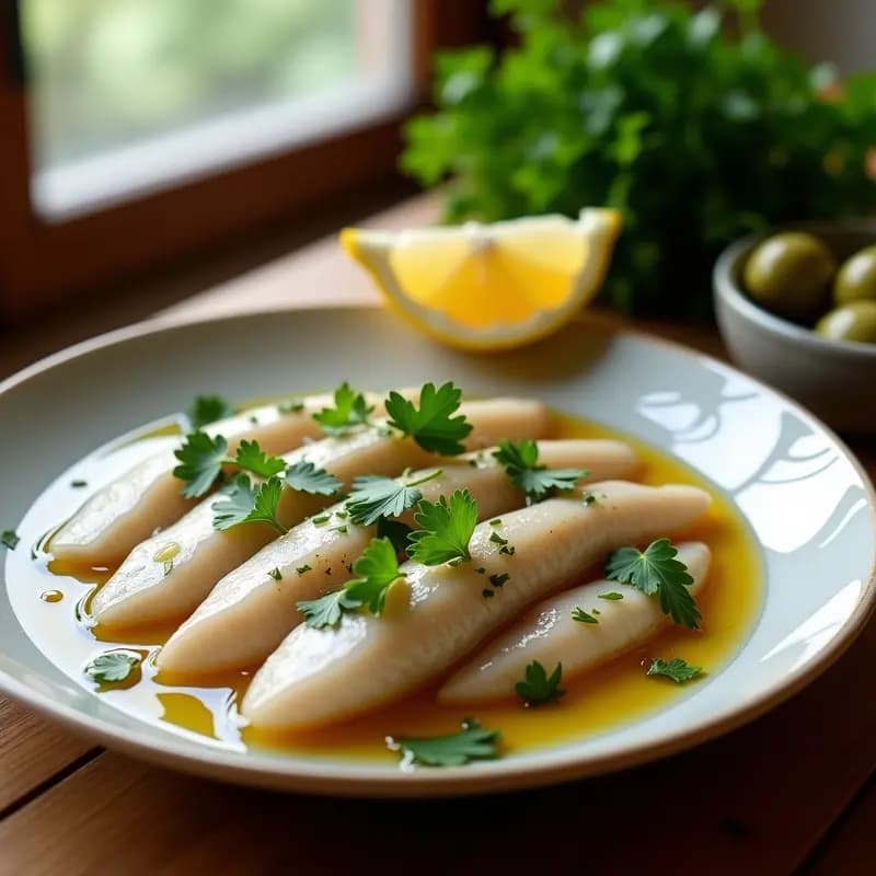 Boquerones en Vinagre con Ajo y Perejil: Receta Malagueña de Tapa Fría Sin Cocinar