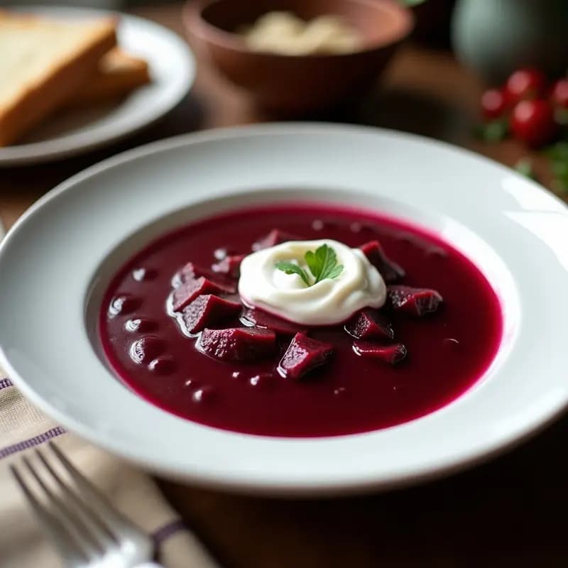 Borscht Ucraniano con Remolacha Fermentada y Crema de Coco: Receta de Invierno en Thermomix