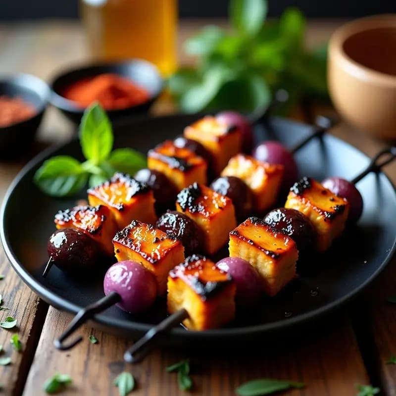 Brochetas Marroquíes de Pollo con Prunes y Ras el Hanout: Receta en Parrilla o Airfryer