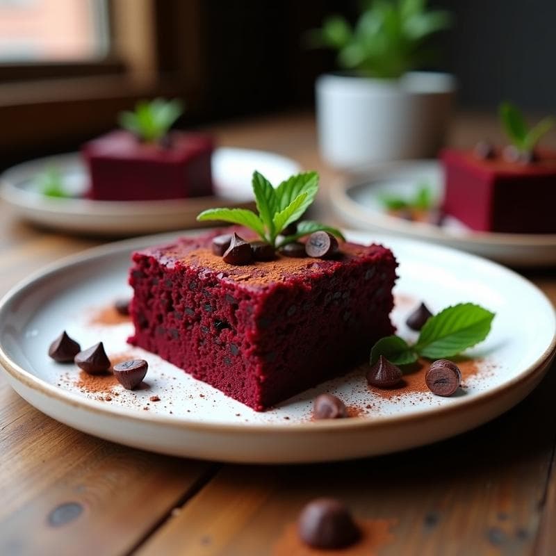 Brownie de Remolacha y Cacao Crudo: Postre Vegano Sin Harina y Alto en Antioxidantes
