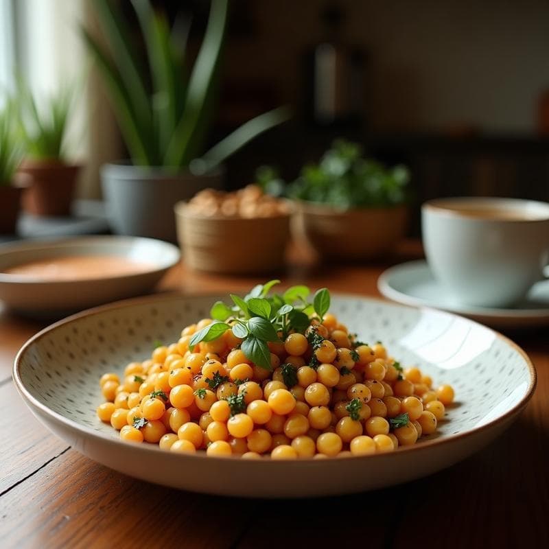 Buddha Bowl de Garbanzos Tostados y Tahini: Receta Vegana con Toque Mediterráneo