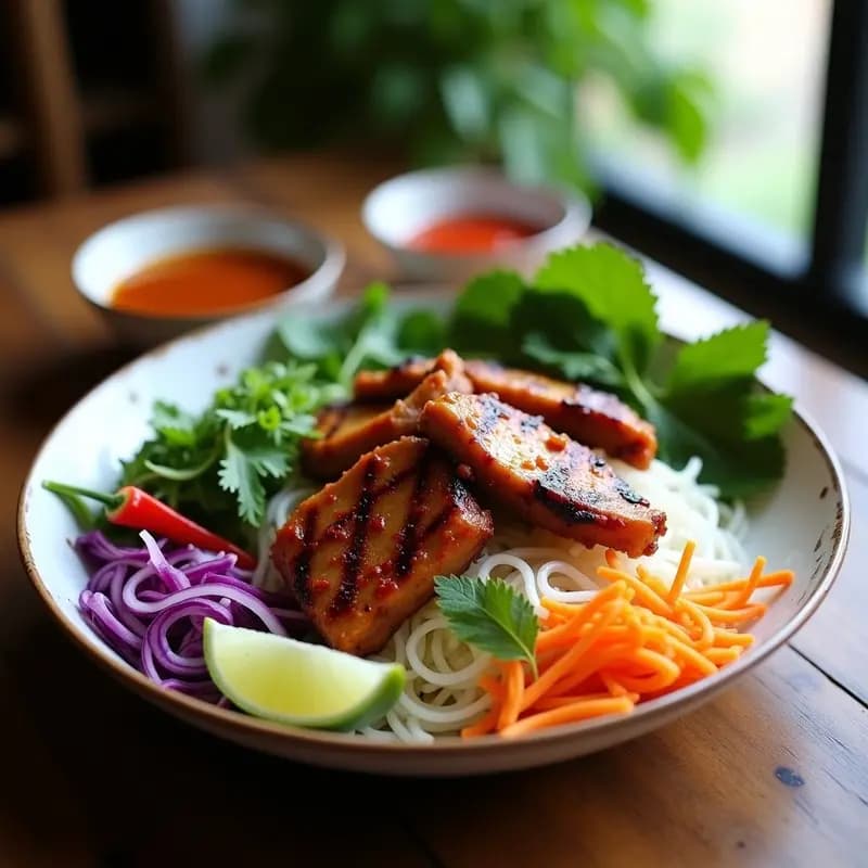 Bun Cha Vietnamita de Cerdo: Receta Callejera con Toque Dulce y Ácido