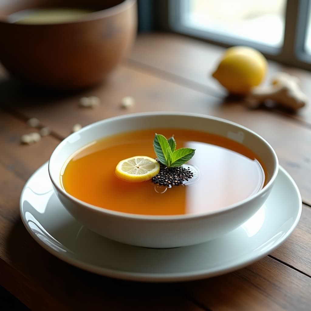 Caldo de Huesos de Algas y Jengibre: Receta Vegana para Refuerzo Inmunológico en Thermomix