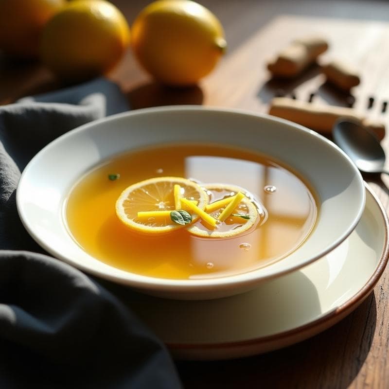 Caldo de Huesos con Jengibre y Limón: Receta Keto en Olla de Presión para Inmunidad