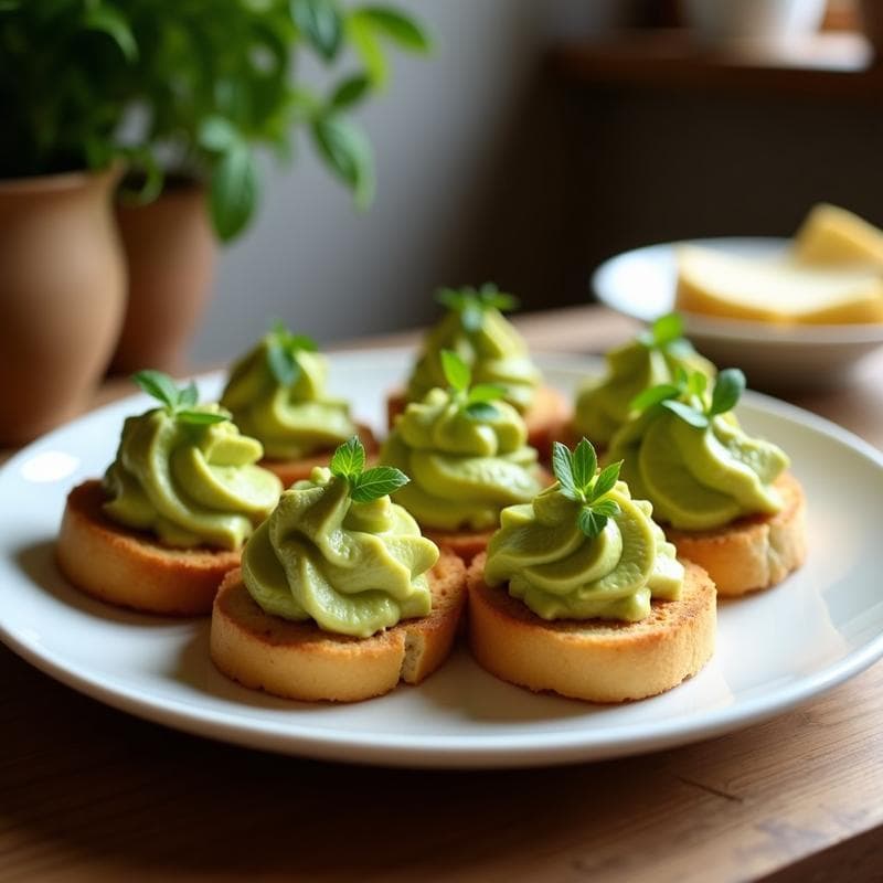 Canapés de Pan de Maíz con Guacamole y Semillas de Grano de Oro: Receta Colombiana Crujiente