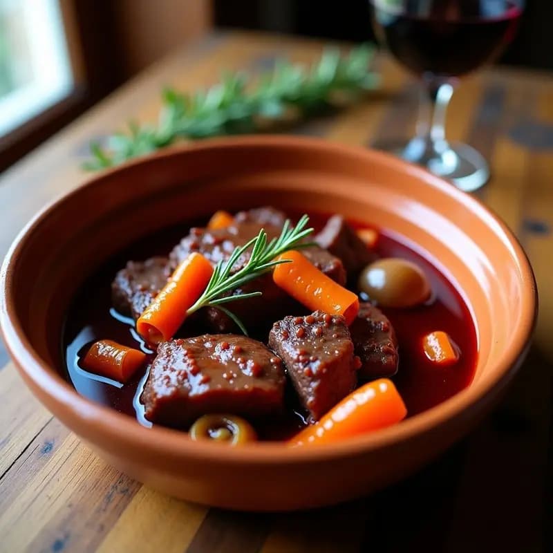 Cecina al Vino Tinto: Receta Tradicional en Olla Lenta con Textura Melosa