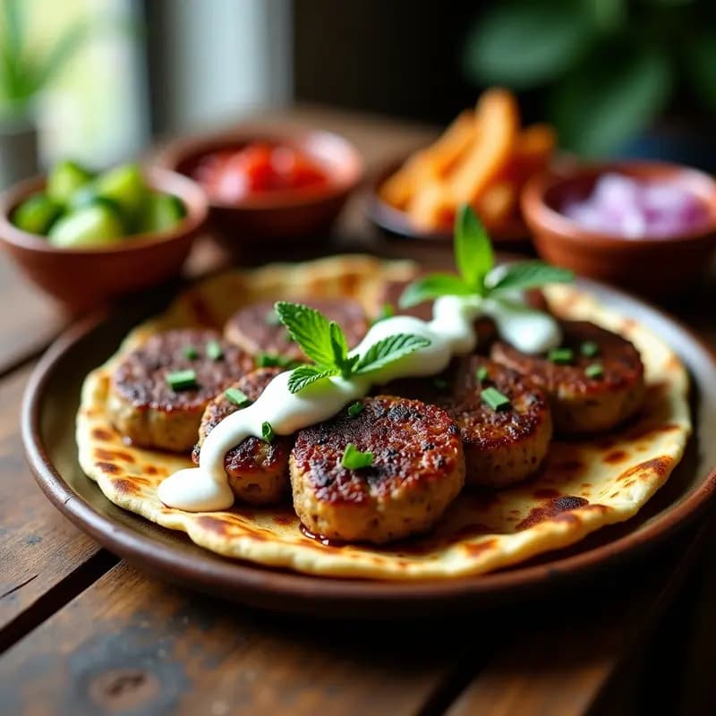 Cevapi Balcánico de Carne de Cordero y Yogur: Hamburguesas Miniatura a la Parrilla
