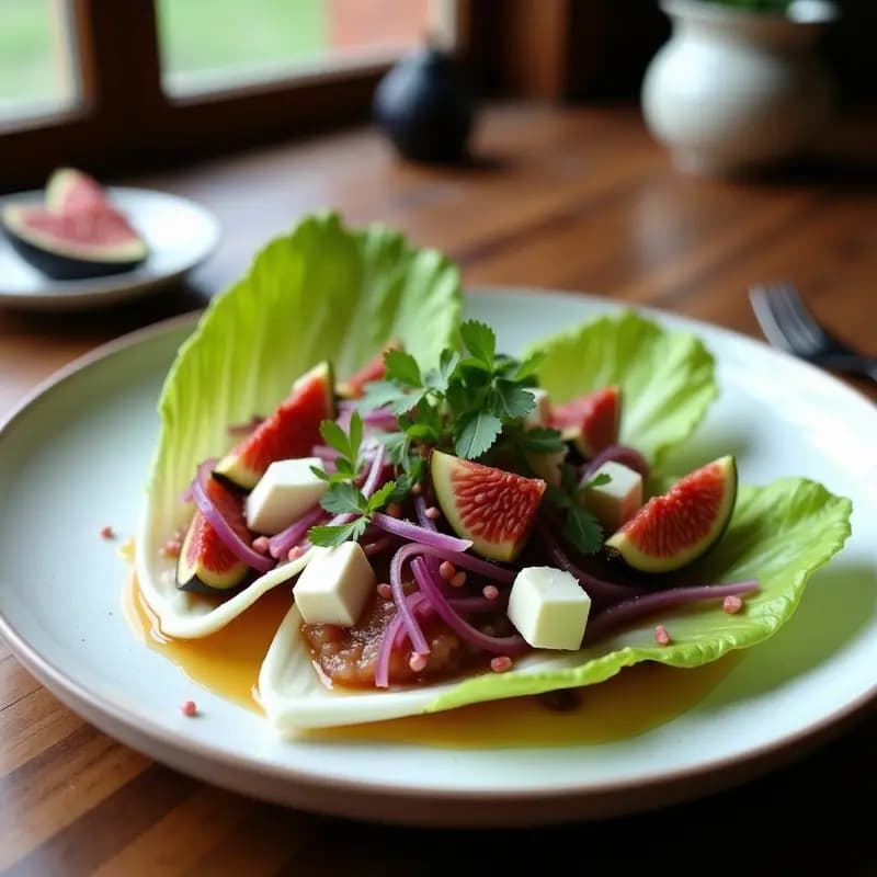 Ceviche de Higos y Queso de Cabra: Receta Peruana-Helena Dulce-Salada y Sin Pescado