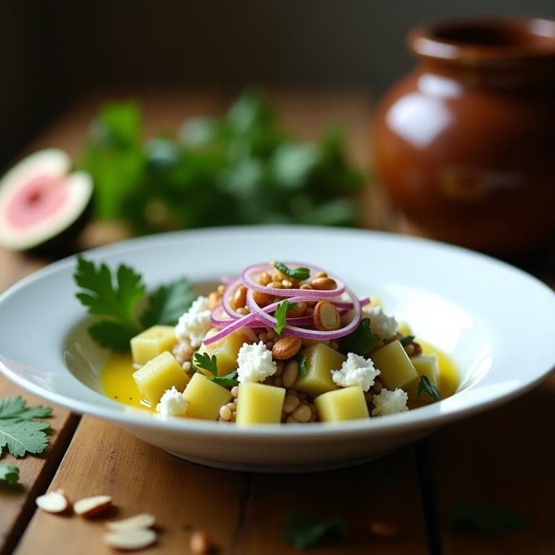 Ceviche de Higos Verdes y Queso de Cabra: Entrante Peruano-Español con Toque Ácido