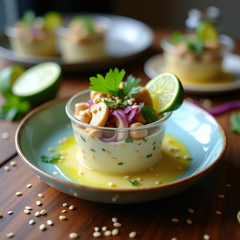 Ceviche de Hongos Shitake con Leche de Tigernut: Receta Vegana y Sin Pescado